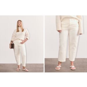 Everlane Utility Barrel Pant Size 4 womens in Bone